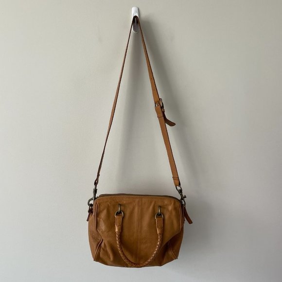 Liebeskind Berlin Hand Bag Leather Detachable Shoulder Strap Brown - Picture 6 of 11